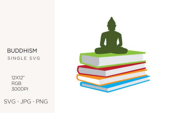 Buddha and Books: Graphics and Illustrations for Handmade Creators