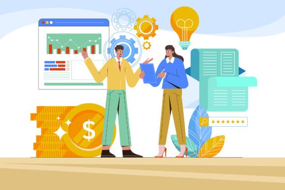 Business Opportunities Vector Concept: Graphics and Illustrations for Local Brands