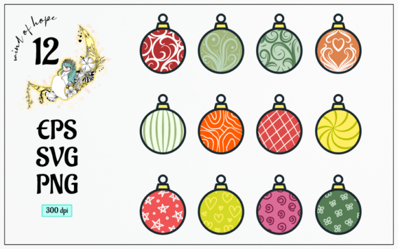 Christmas Ball Vector for Graphics and Web Elements
