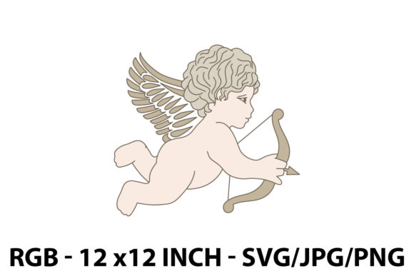 Cupid with Bow: Graphics and Illustrations for Crafting