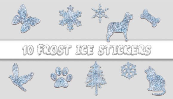 Frost Ice Stickers: Graphics and Crafts with a Cool Edge