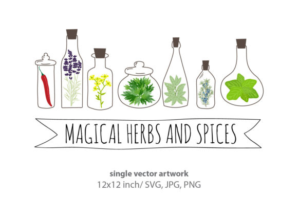 Magical Herbs and Spices Graphics