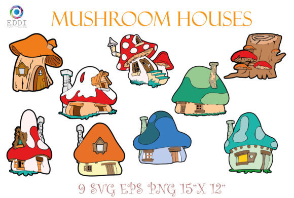 Mushroom Houses: Graphics for Creative Projects
