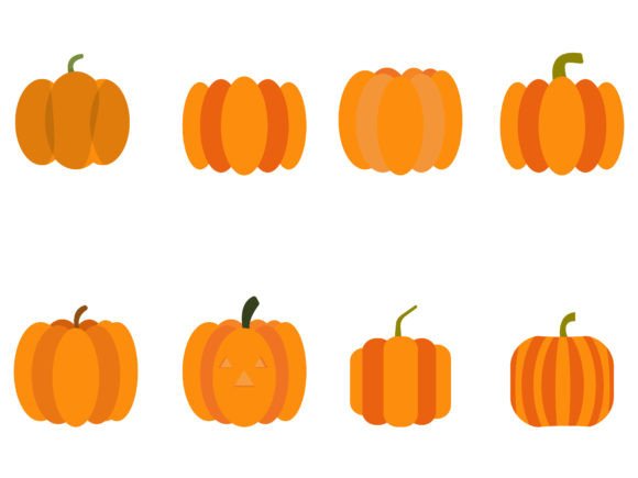 Pumpkin Collection Hand Drawn Graphics