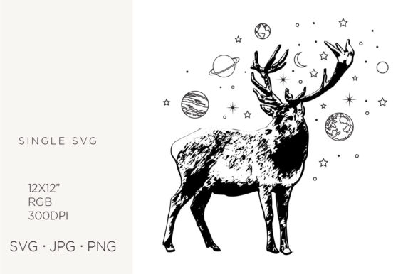 Sky Deer Graphics and Illustrations