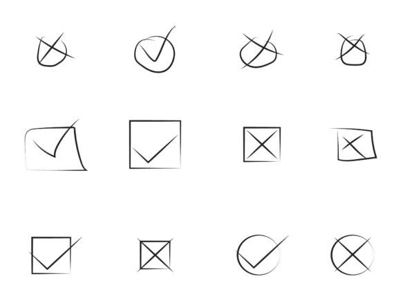 X Mark Check Mark: Graphics for Web Elements